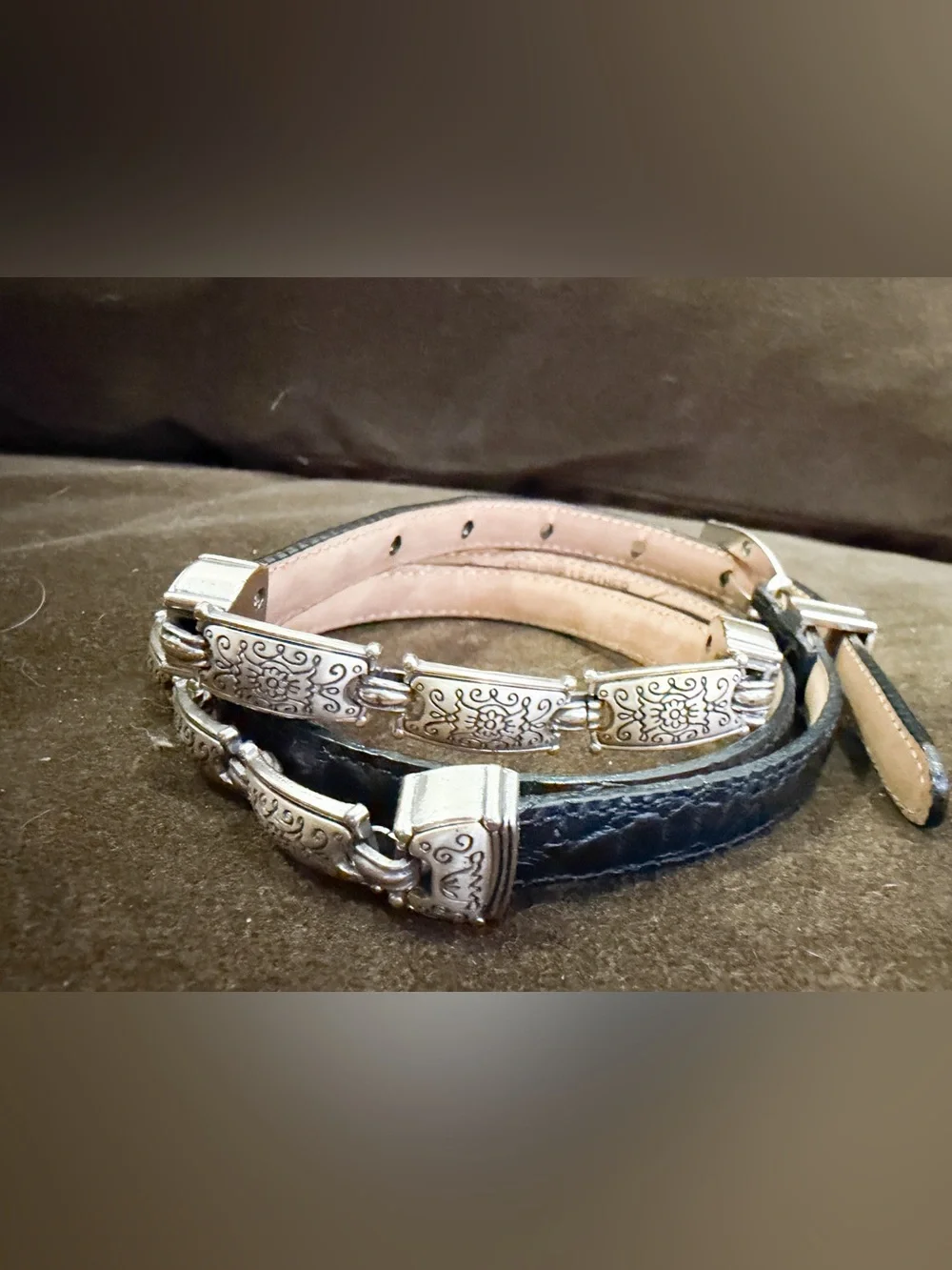 N/A pewter belt